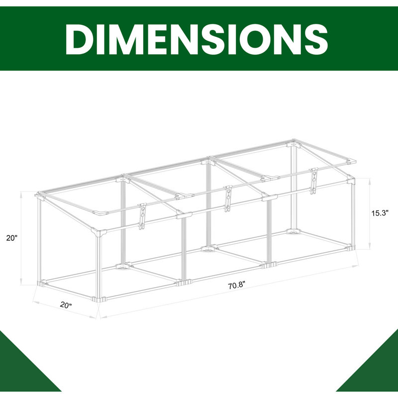 Hanover 70.8" W x 20" D Cold Frame & Reviews Wayfair